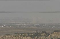 A screenshot taken from AP video showing a general view of northern Gaza as seen from Southern Israel, before it was seized by Israeli officials on Tuesday, May 21, 2024. 