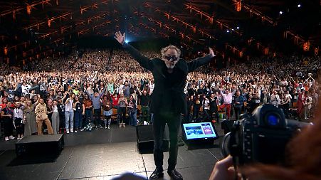 Rock Star welcome for Tim Burton at the Festival Lumière in Lyon 