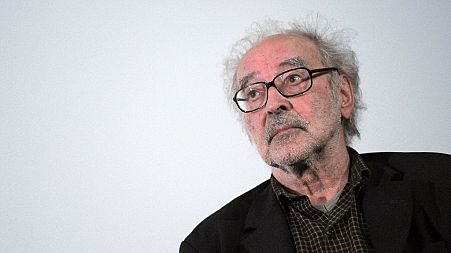 Swiss film director Jean-Luc Godard attends a debate when presenting his last movie 'Film socialiste' (Socialist movie) at the Cinema des cineastes in Paris, on June 18, 2010.