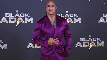 Actor Dwayne Johnson at the UK premiere of the film 'Black Adam' on Tuesday, Oct. 18, 2022.