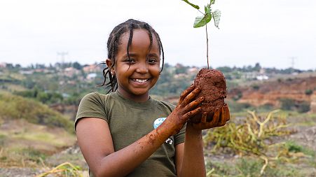 WATCH: This Kenyan 10-year-old is taking on climate change by planting trees