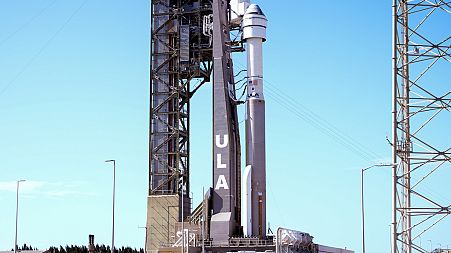 Boeing's Starliner capsule atop an Atlas V rocket stands ready for its upcoming mission at Cape Canaveral Space Force Station, May 5, 2024.