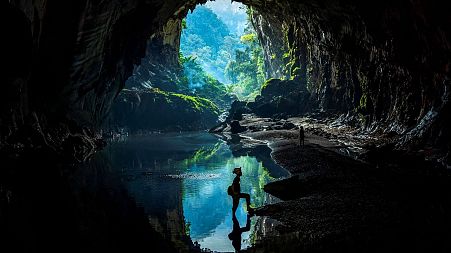 Nguyen Ngoc Anh, 36, who was an illegal logger turned forest protector poses at Phong Nha National Park, Quang Binh province.