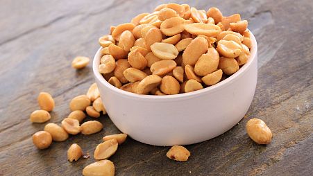 A bowl of peanuts